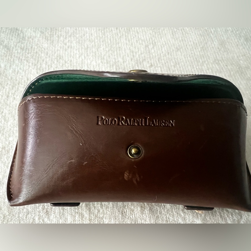 Vintage Brown Leather Polo Ralph Lauren Glasses 👓 case. - Picture 8 of 13